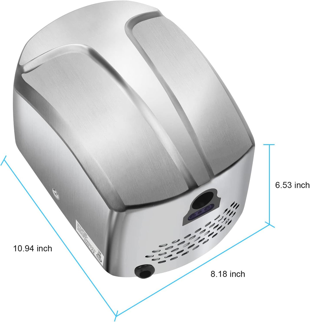 QL Elektrische Händetrockner Automatische mit Hoher Geschwindigkeit,HEPA-Filter,Edelstahl,Wandmontag