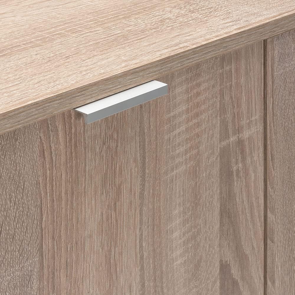 Casaria® Kommode mit 2 Türen 2 Schubladen 70x75x35cm Holz Modern spiegelbarer Aufbau Schlafzimmer Bü