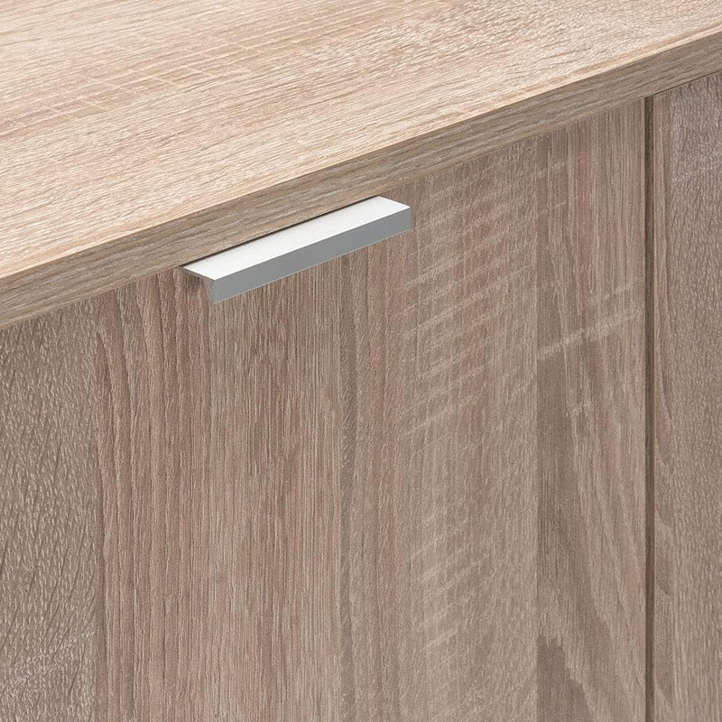 Casaria® Kommode mit 2 Türen 2 Schubladen 70x75x35cm Holz Modern spiegelbarer Aufbau Schlafzimmer Bü