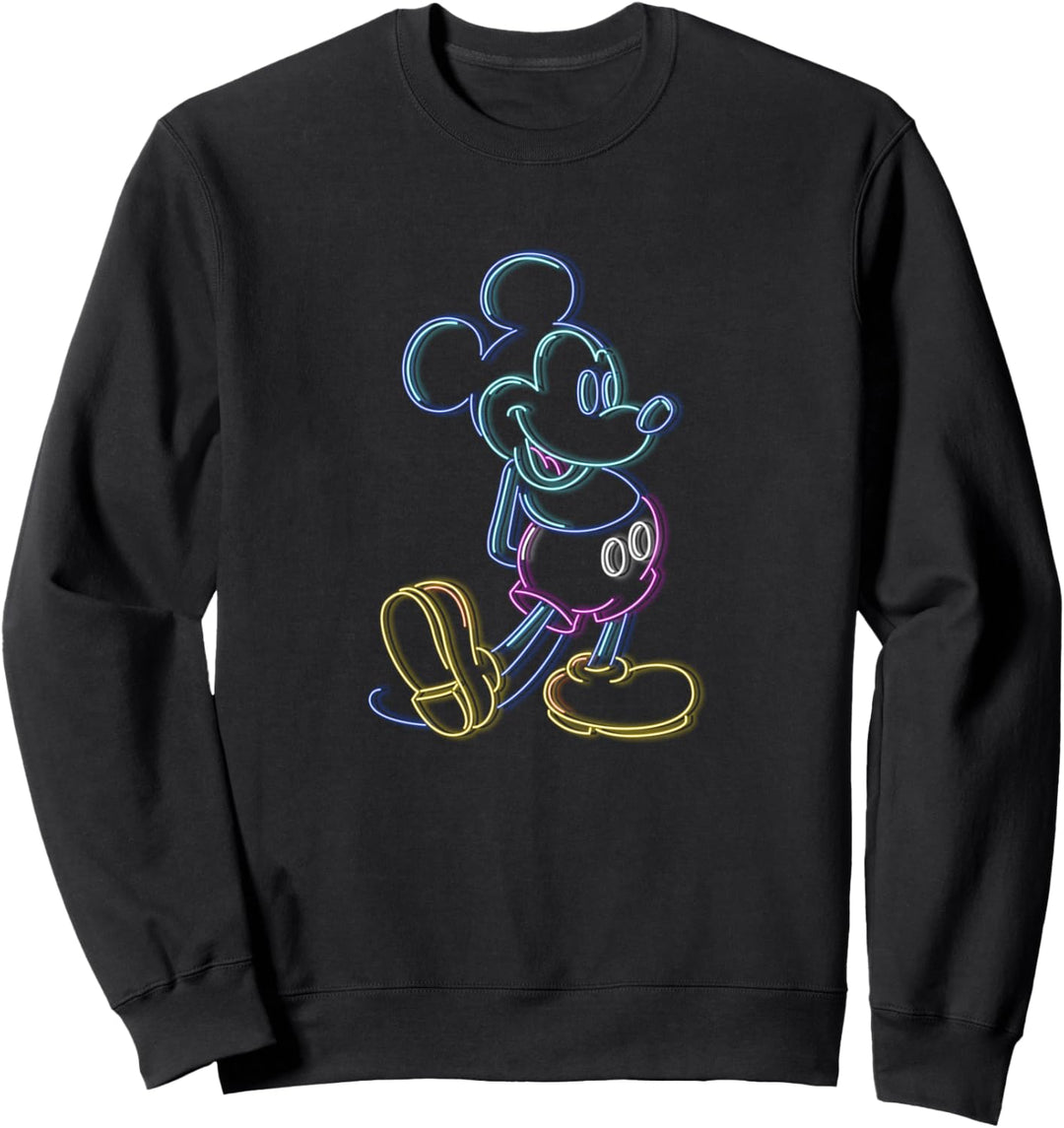 Disney Mickey Neon Outline Sweatshirt