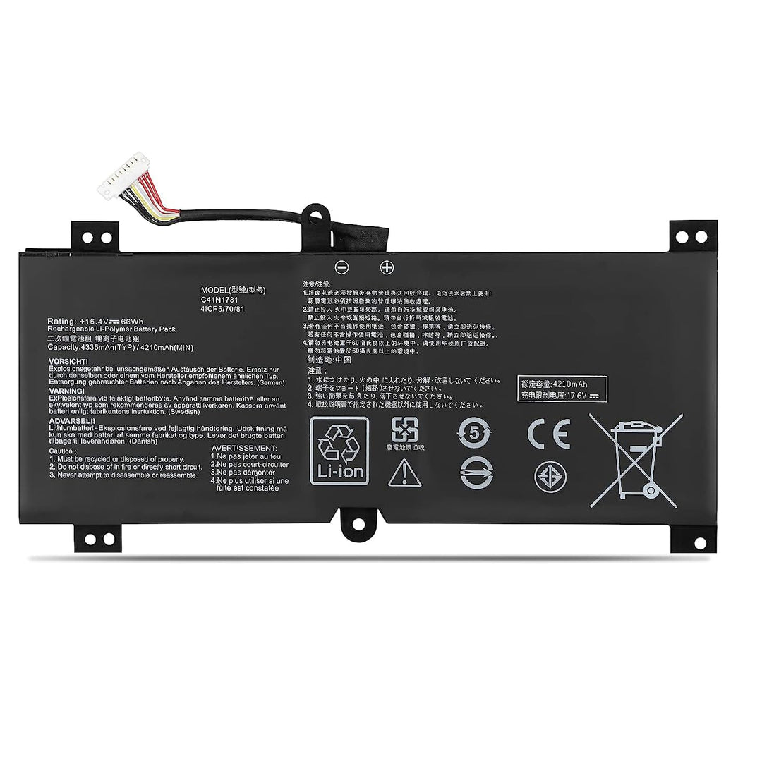 C41N1731 C41PnC5 0B200-02940000 Laptop-Akku-Ersatz für ASUS ROG Strix Hero II GL504GM ROG Strix Scar
