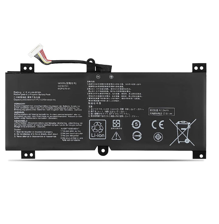 C41N1731 C41PnC5 0B200-02940000 Laptop-Akku-Ersatz für ASUS ROG Strix Hero II GL504GM ROG Strix Scar