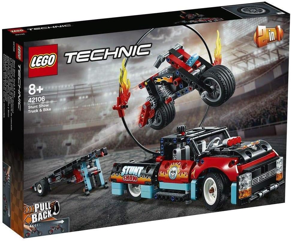 Lego Technic 42106 - Pull-Back - Stunt Show Truck & Bike (610 Teile)