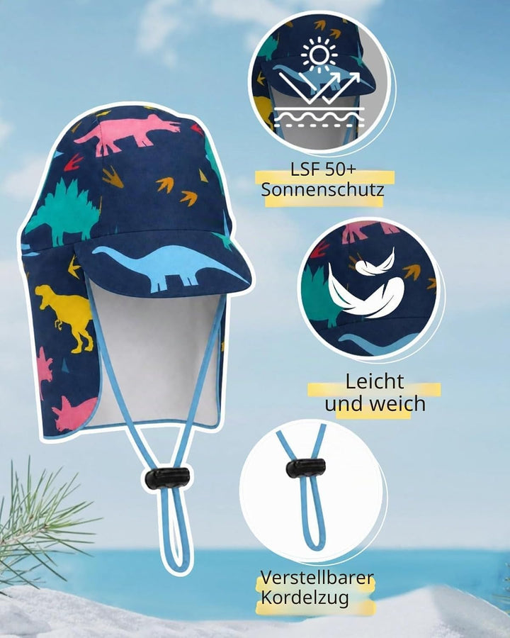 weVSwe Baby Bademode UPF 50+ Schutz Junge Badeanzüge Schrittreissverschluss Langarm mit Sommer Sonne