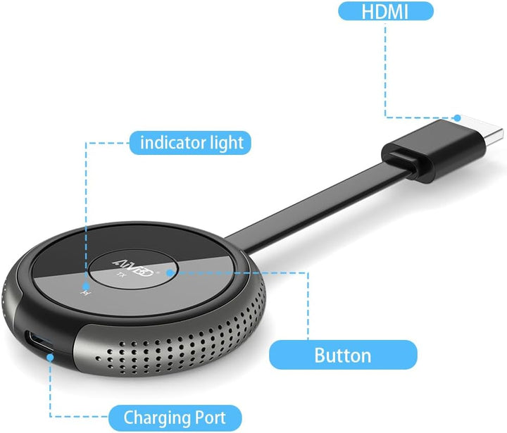 Wireless HDMI Transmitter, Muss mit einem Wireless HDMI Receiver Verbunden Werden, Passend für bis z