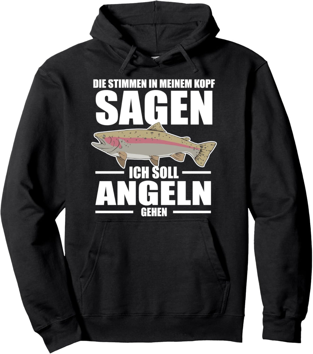 Angel für Angler Geschenk für Fischer Geschenkidee Pullover Hoodie