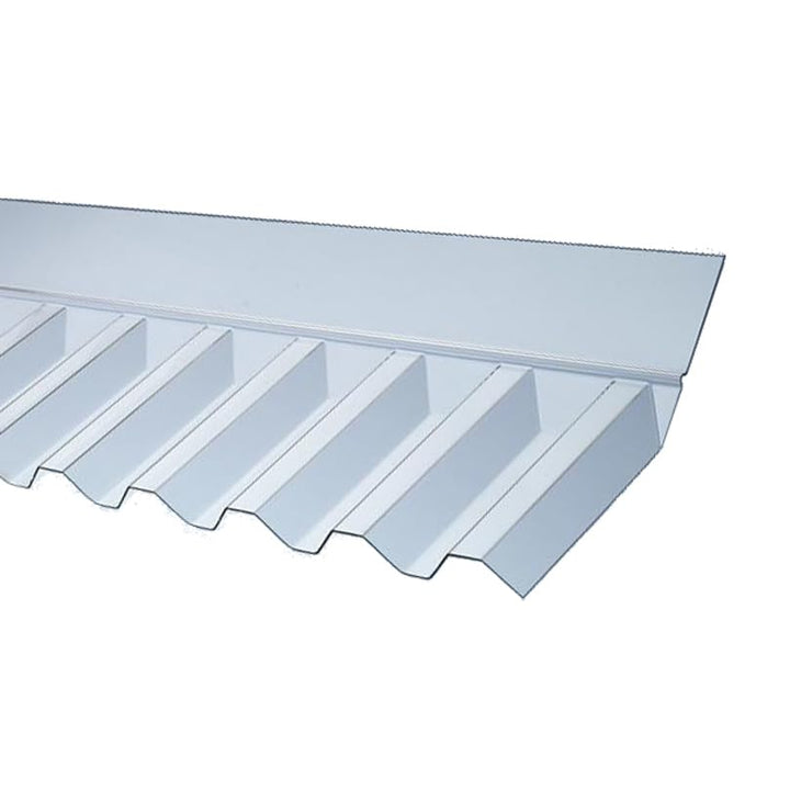 WANDANSCHLUSS FÜR PVC-WELLPLATTEN, PROFIL 76/18 - SINUS-PROFIL, TRANSPARENT, ELASTISCH, 71 CM LÄNGE,