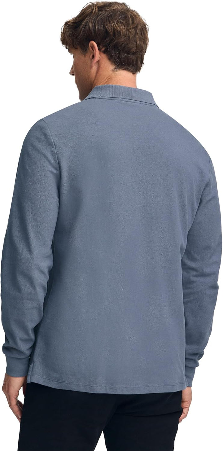 Polo Club Herren Poloshirt Kurzarm Regular Fit Baumwolle Männer Polohemd Longsleeve, Blau Denim