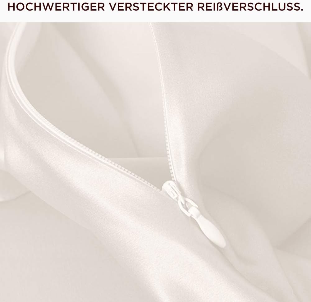 THXSILK 22 Momme Seide Kissenbezug - 100% Seide Kopfkissenbezug Sofakissenbezug Kinderwagen - Anti m