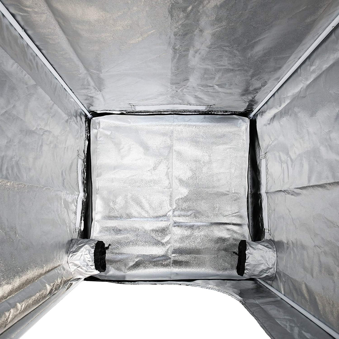 Growzelt Indoor Anbauzelt, Grow Tent mit Lichtdicht, Gewächshaus, schwarz, Pflanzzelt (80x80x180), 8