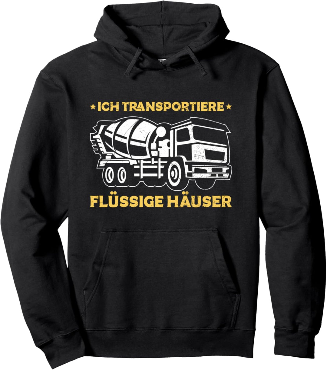 Betonmischer Fahrer LKW Baustelle Spruch Pullover Hoodie