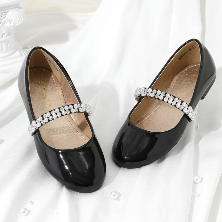 DREAM PAIRS Mädchen Mary Jane Strap Flache Schuhe Ballerinas Prinzessin Schuhe Flache Schulschuhe 28