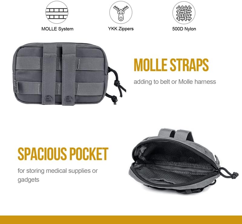 OneTigris EDC Futterbeutel für Hunde, Pouch Zusatztasche für Hunderucksack MOLLE Futterbeutel Hundet