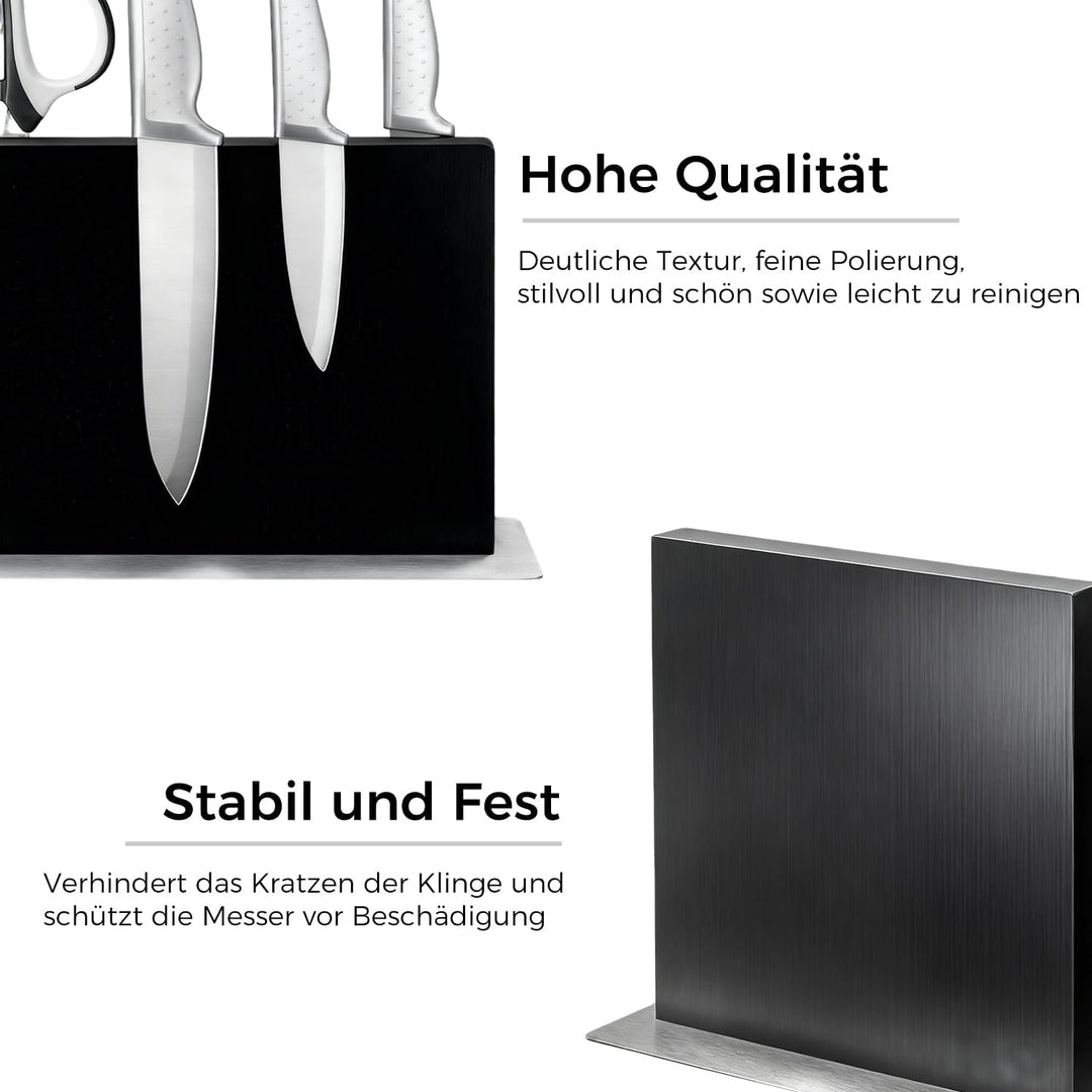 Magnetischer Messerblock aus Edelstahl-Magnetische Messerhalterung Doppelseitiger Messerhalter in Sc