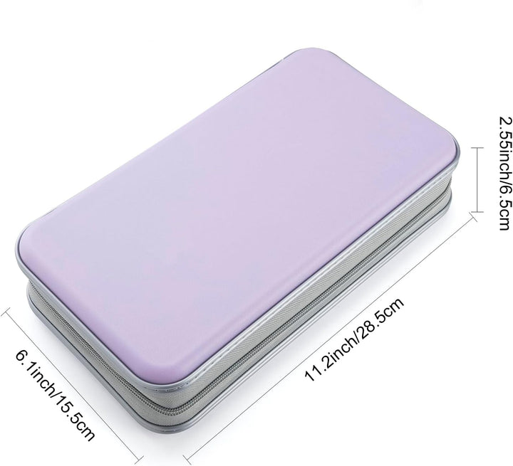UENTIP CD-Hülle mit 96 Kapazitäten,tragbare DVD-Hülle aus Hartplastik,CD-Organizer, Brieftasche,schü