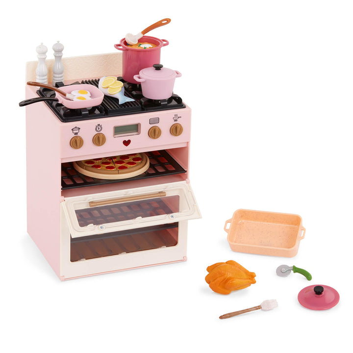 Our Generation - Make & Bake Ofen - Doppelter Backofen Kochen Spielset - Küchenspielzeug & Lebensmit