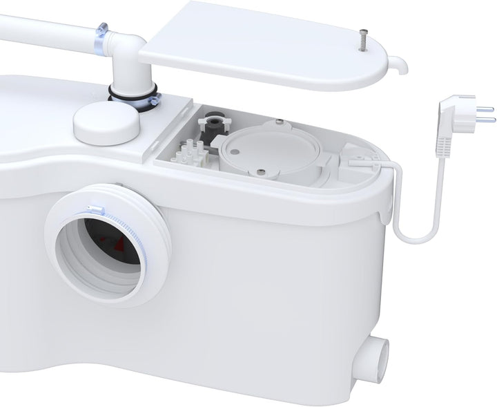 SaniBroy Hebeanlage SANIBEST Pro – max. Förderdistanz vertikal x horizontale 7 x 110 m, mit Häcksler