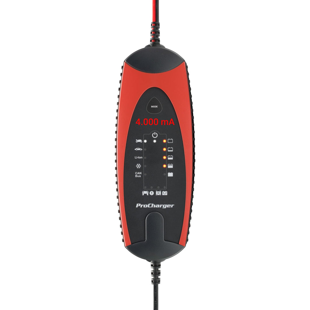 ProCharger 4.000 Diagnose- & Ladegerät Motorradbatterie & Auto, CAN Bus Fähig, Lithium Geeignet, Bat