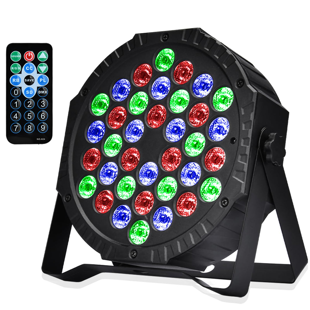 LED Par Strahler 36 LED Bühnenlicht Discolicht Partylicht DJ Licht RGB DMX512 mit Fernbedienung Bühn