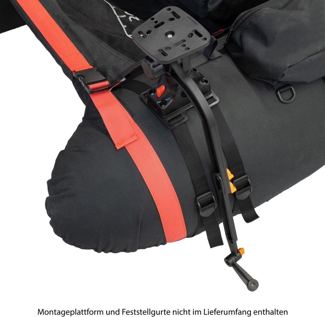 Waterside Geberstange mit Montageplattform für Belly Boot, Kajak & SUP – 360° drehbarer Echolothalte