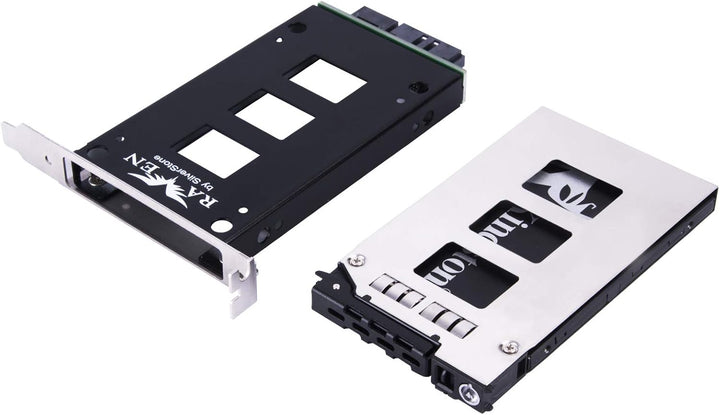 SilverStone Technology EXB02, 2,5-Zoll (9.5mm)-SAS-12-Gbit/s-oder-SATA-6-Gbit/s-zu-Erweiterungskarte