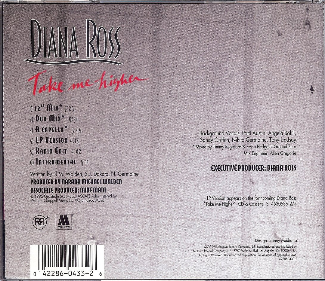 Take Me Higher, Audio-CD