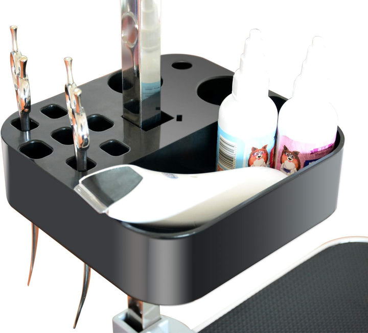 Gravitis tragbar Pet Grooming Tools Halterung für fellpflegetisch für Hunde und Arm Schwarz, Schwarz