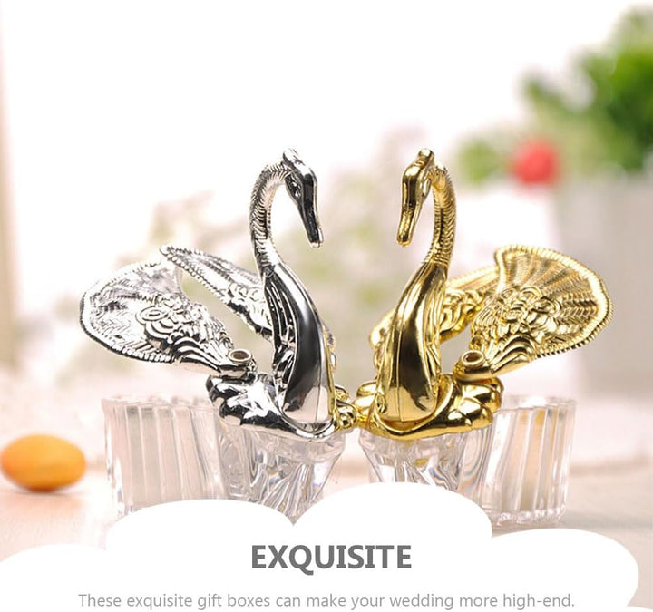 Angoily 24Pcs Candy Boxen für Hochzeiten Kleiner Schwan Form Geschenk Boxen Hochzeit Gastgeschenke B