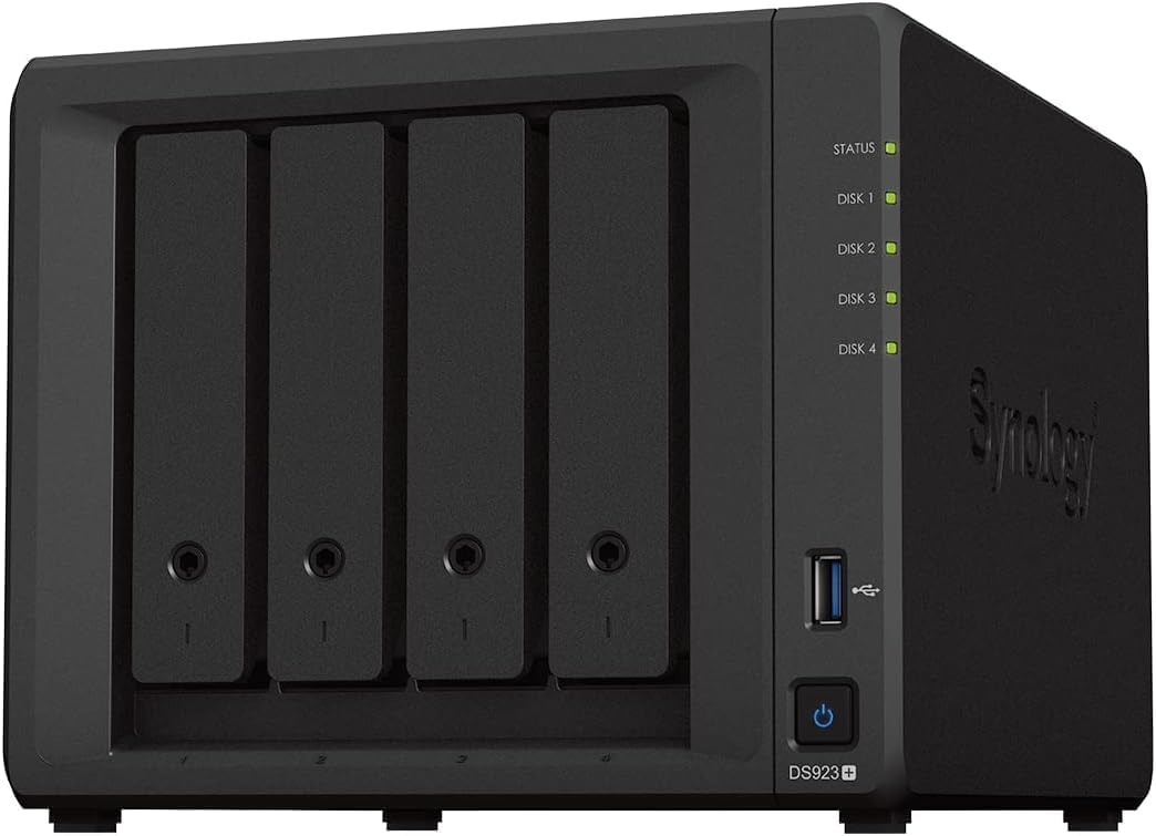 Synology DS923+ 4 Bay Desktop NAS Ryzen R1600 Dual-Core DS923+ ohne HDD´s, DS923+ ohne HDD´s