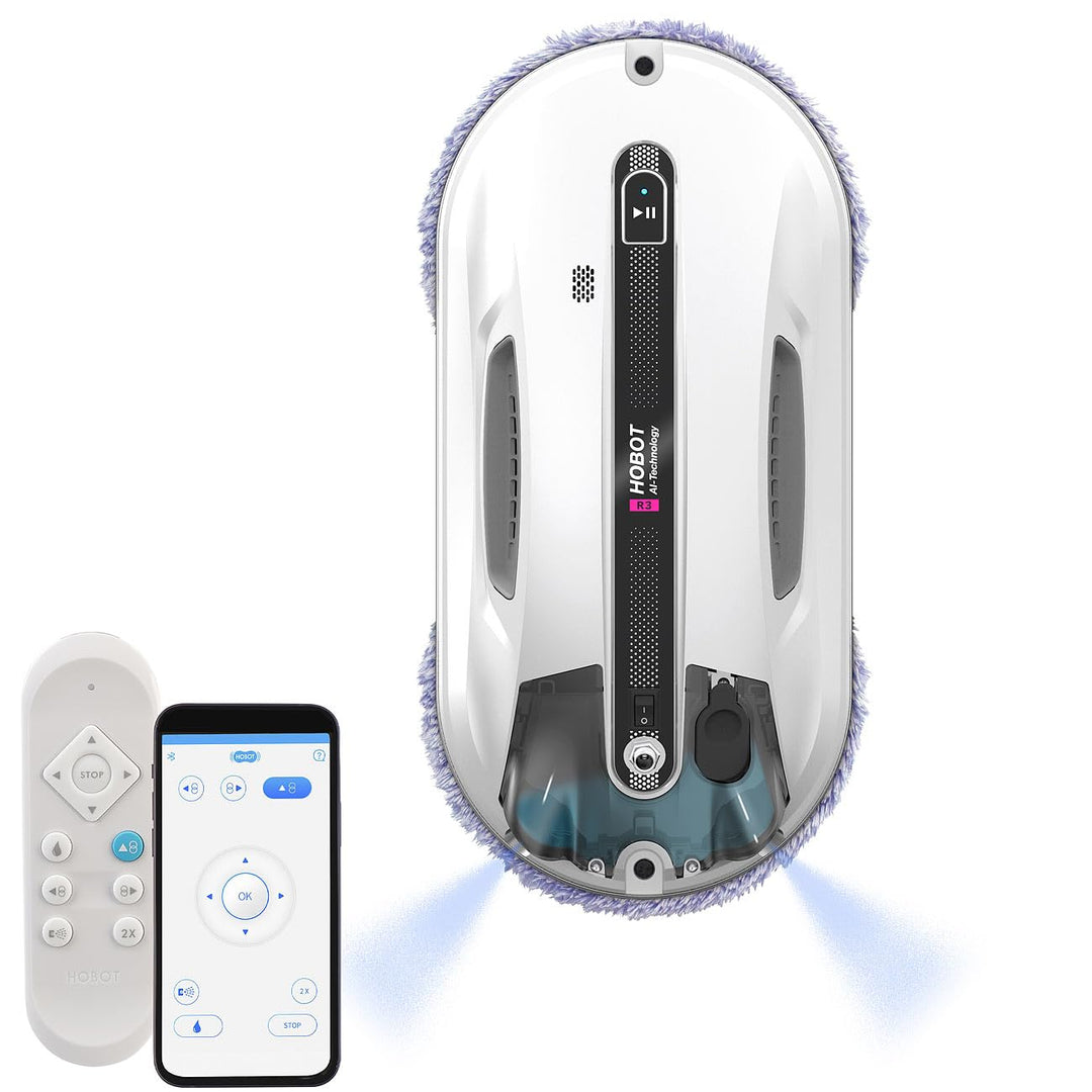 Scheibenwascher Roboter: HOBOT-R3 Profi-Fensterputz-Roboter mit Dual-Sprüh-Funktion, App (Smarter Fe