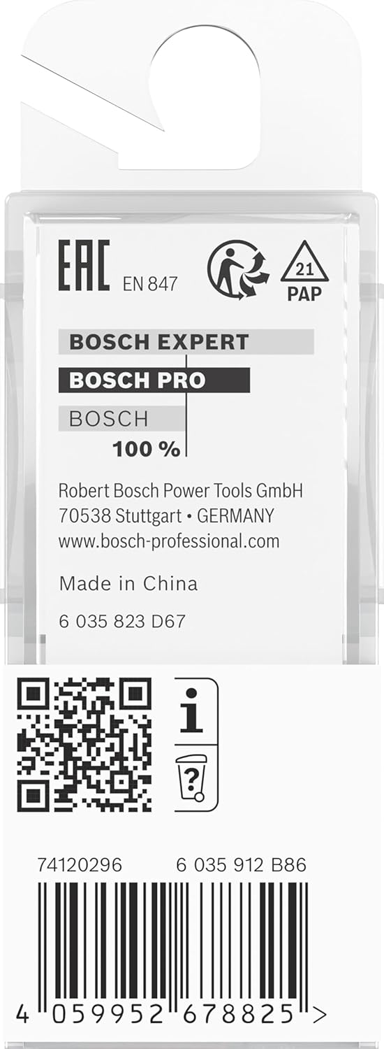 Bosch 1x PRO T-Nutfräser (für Weichholz, Hartholz, Ø 8,6 mm, Professional Zubehör Handfräse, Trim Ro