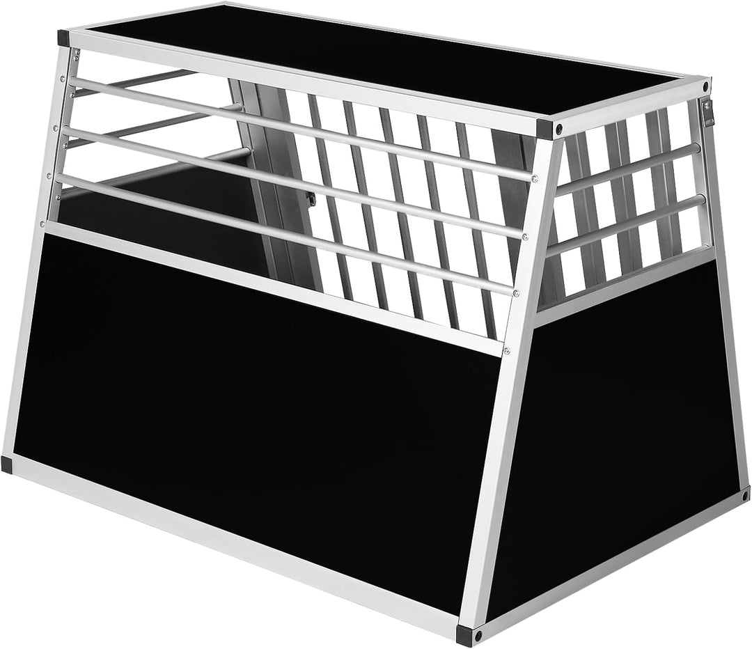 EUGAD Hundetransportbox Alubox Reisebox Autobox für mittlere Hunde Border Collie und Australian Shep