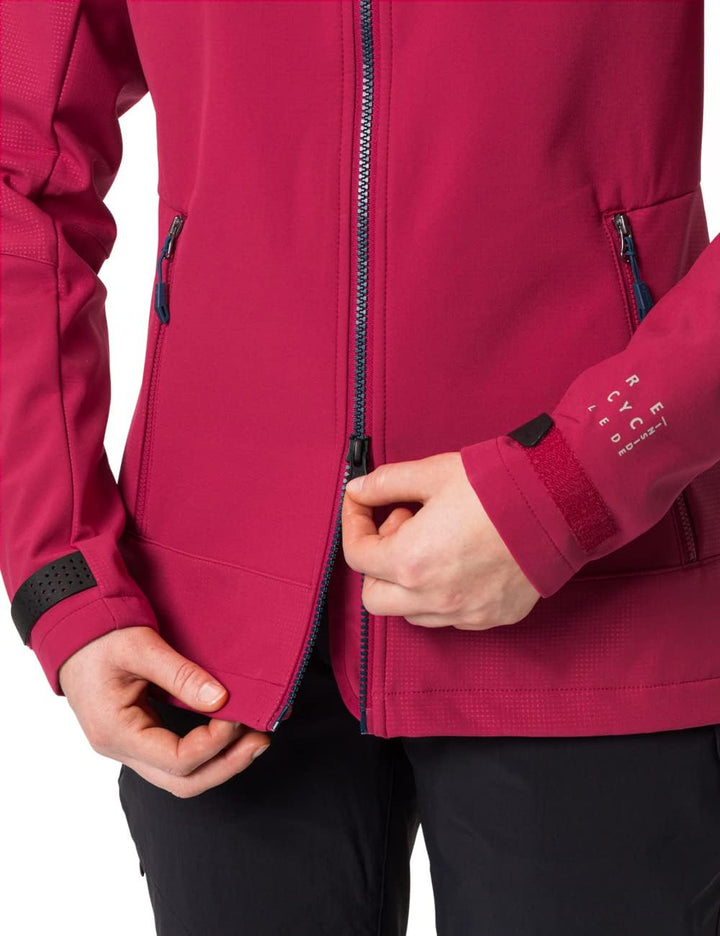 VAUDE Damen Women's All Year Elope Softshell Jacket Jacke 34 crimson red, 34 crimson red
