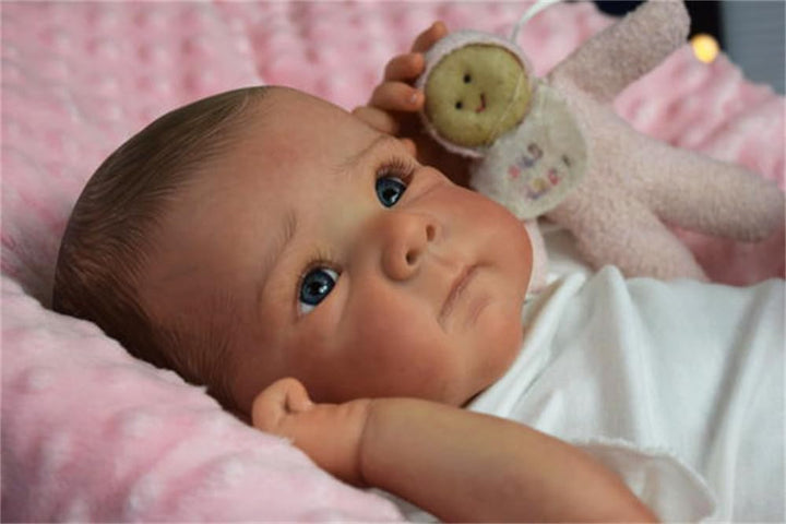 Zero pam Reborn Puppe Lebensecht Baby Puppen Wie Echt Realistisch Baby Puppe Echte Babypuppe (Betty)