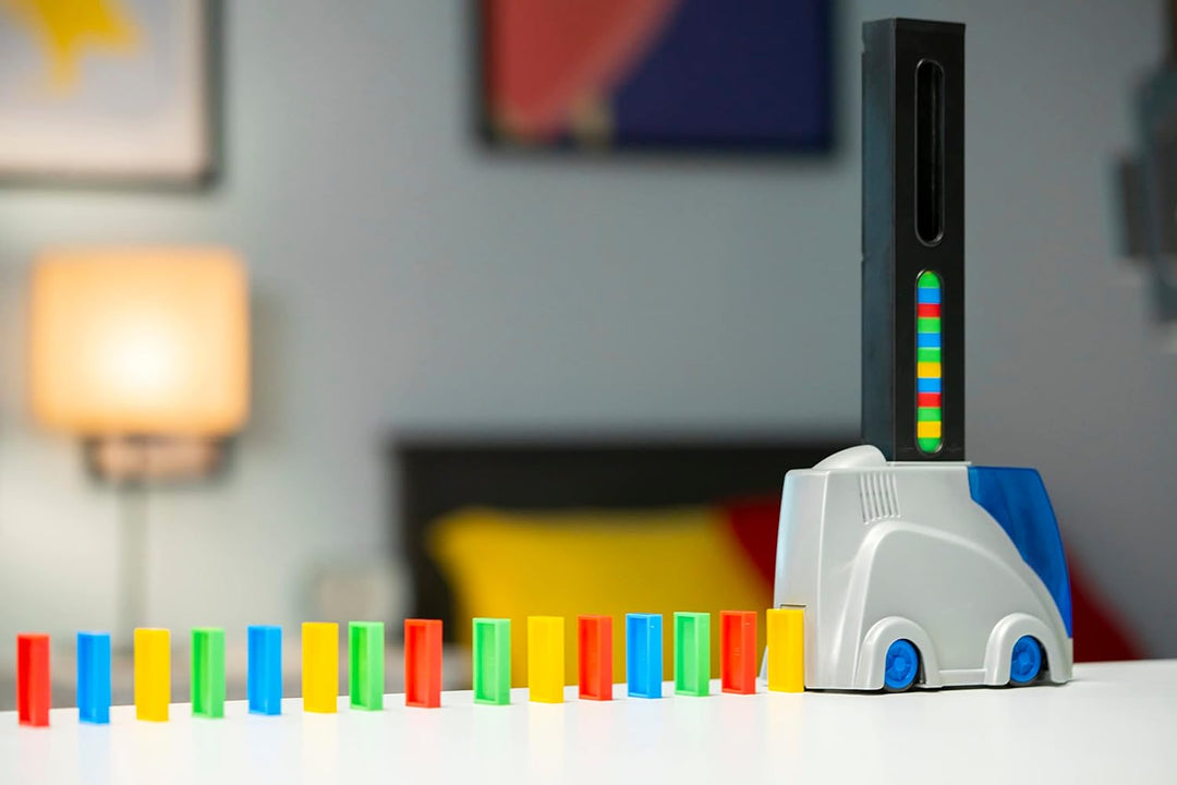 Domino Express Track Creator + 400 Pack, Dominospiel ab 6 Jahren, Kinderspiel mit Dominosteine, Trac