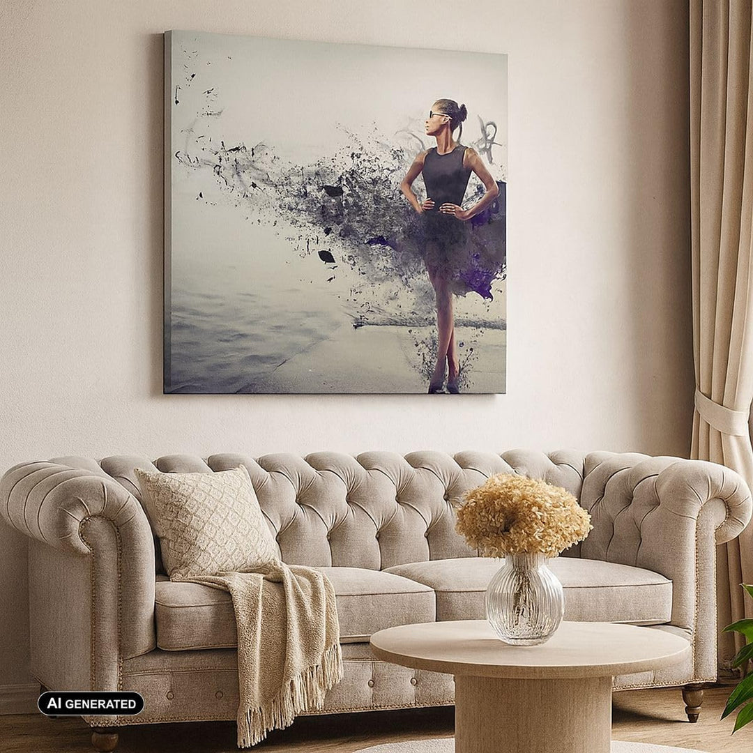 Bilder auf Leinwand Afrika modell schönheit komposition Leinwandbild 60x60cm Wandbilder Dekoration W