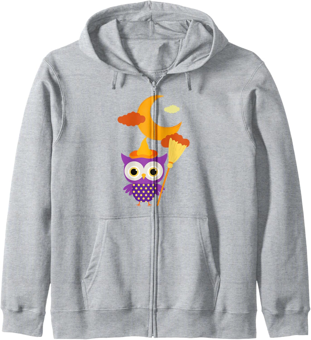 Funny Owl Witch Halloween Witchy Hat Scary Night Kapuzenjacke