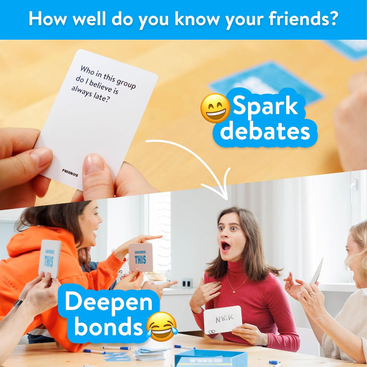 Answer This - English - How Well Do You Know Your Friends? - Fun Party Card Game for Teens & Adults