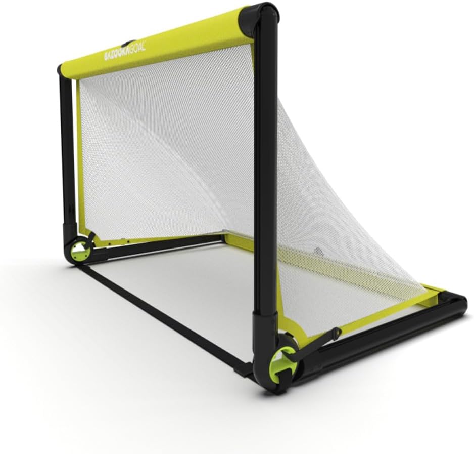 BazookaGoal Original Solid Frame Pop-Up-Tor - Zusammenklappbares Mini-Fussballtor für Kinder und Erw