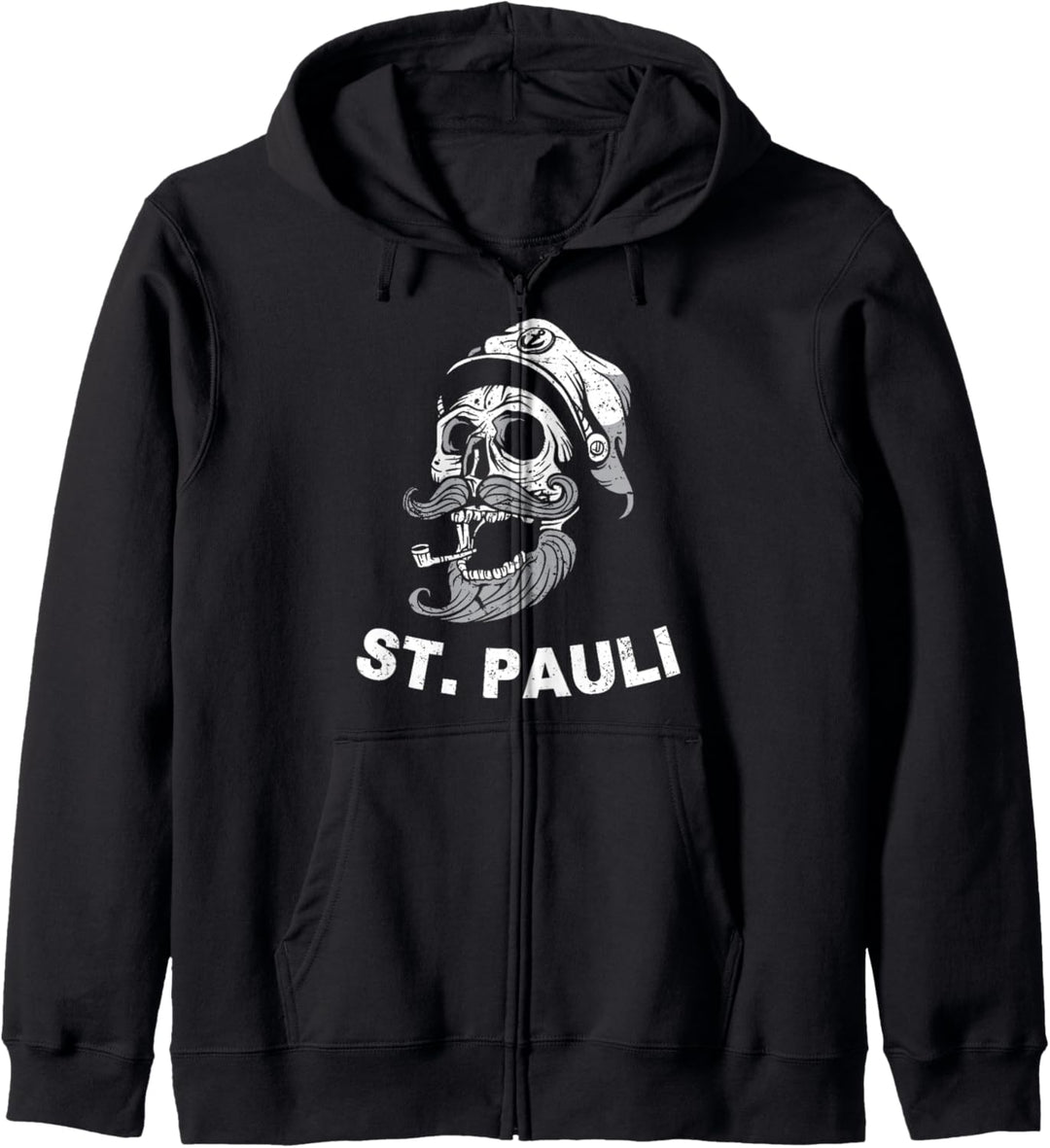 Sankt Pauli Seemann Seefahrer Totenkopf Hamburg Kapuzenjacke