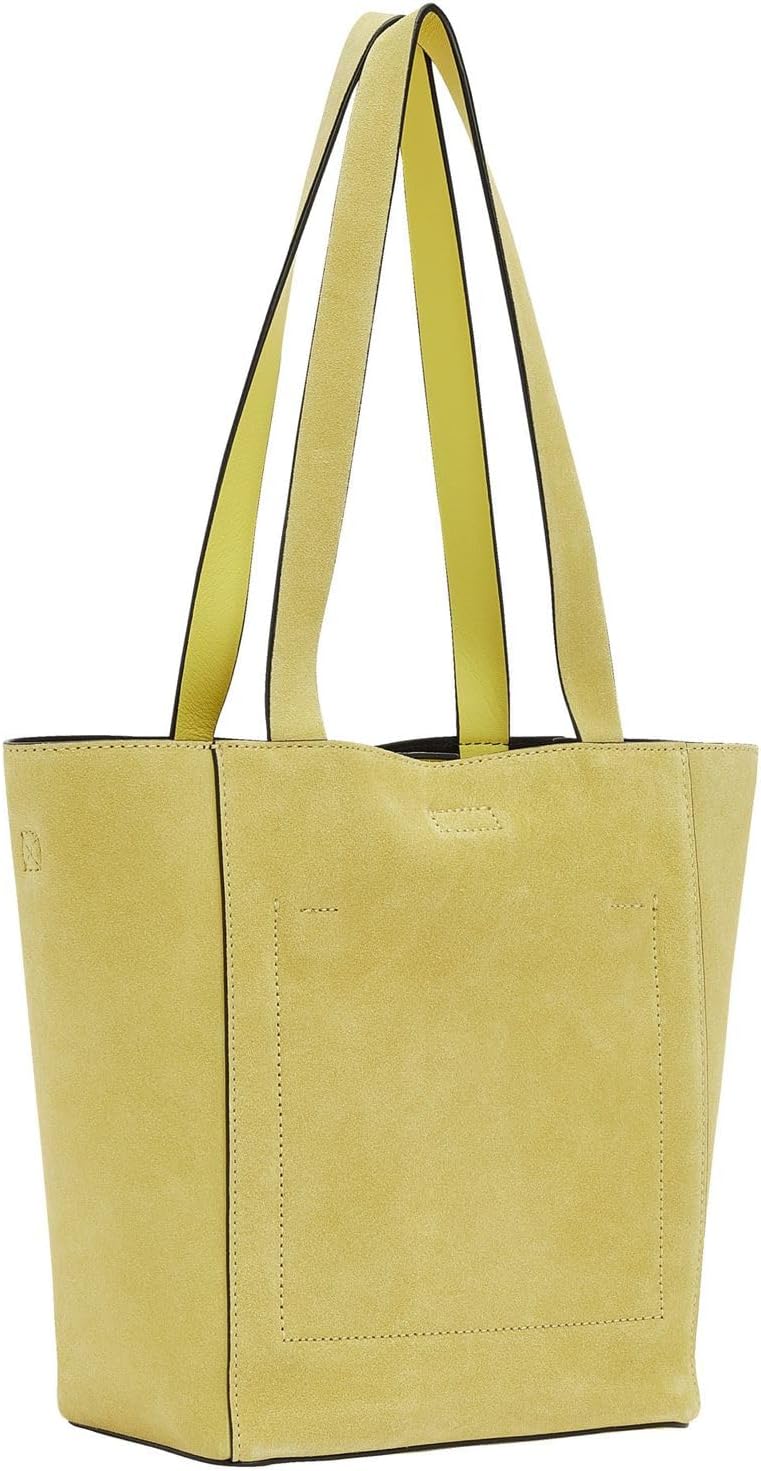 Liebeskind Damen Steph Suede Shopper S Pale Banana, Pale Banana