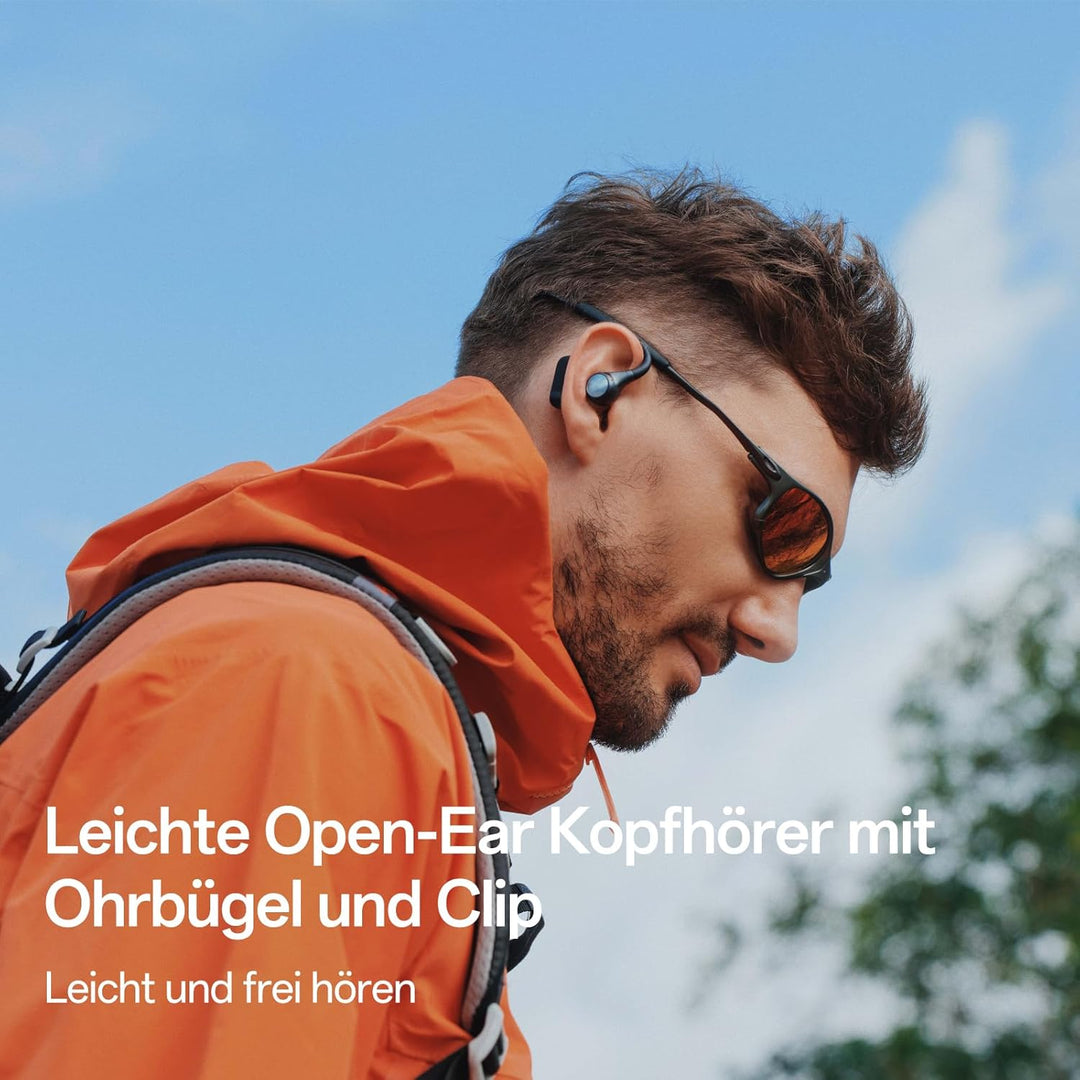 S2 Open-Ear Kopfhörer, 7G-Ultraleicht-Design, Hi-Res LDAC-Audio, dreifach wasserfest, Bluetooth 6.0,
