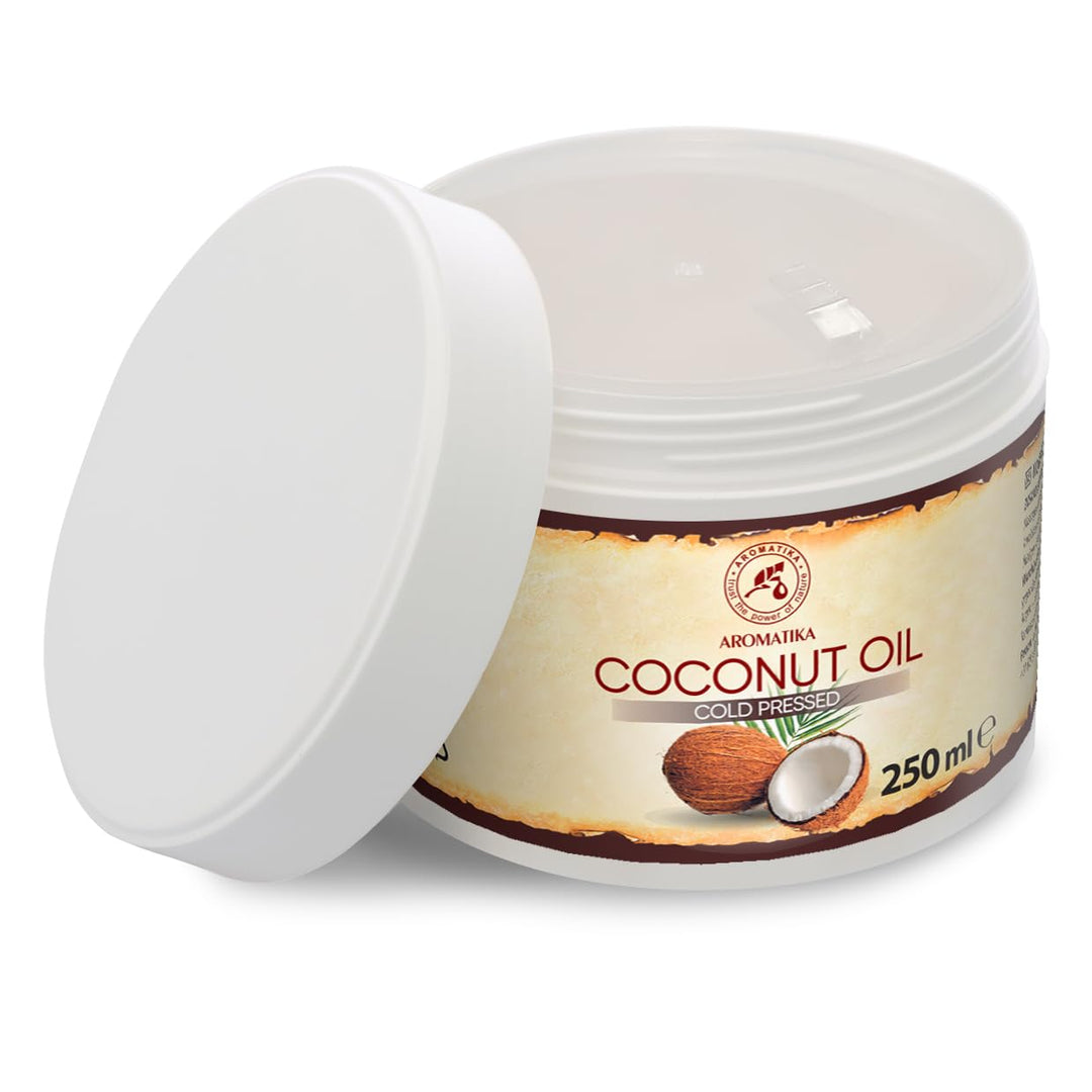 Kokosöl 250ml - Cocos Nucifera - Indonesien - Kaltgepresst - Rein & Natürlich - Kokosnussöl - Unraff