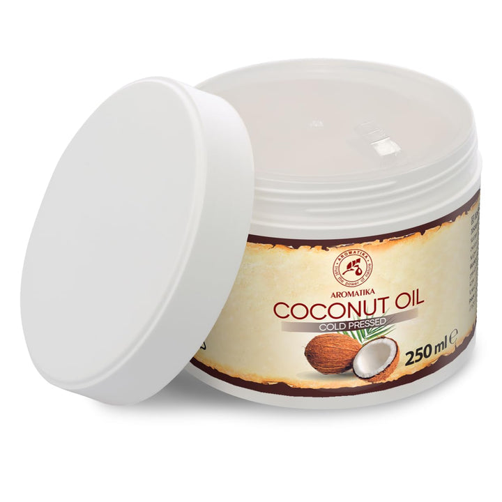 Kokosöl 250ml - Cocos Nucifera - Indonesien - Kaltgepresst - Rein & Natürlich - Kokosnussöl - Unraff