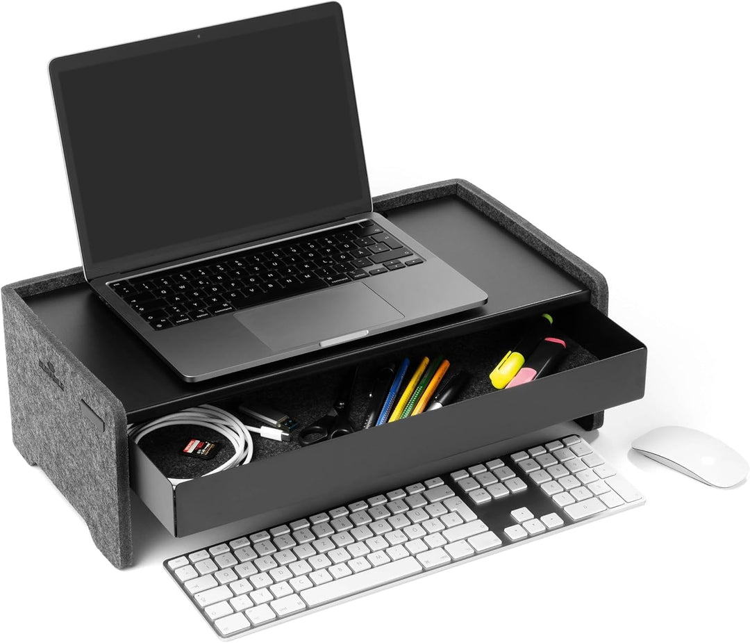 Durable Schreibtischaufsatz Effect für Monitore und Laptops, höhenverstellbar, aus 60% recyceltem PE