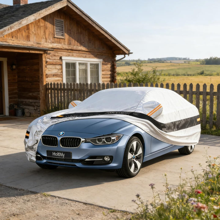 Autoabdeckung Passend für BMW 3er G20/G28（2018-2026） 10 Schichten Vollgarage Auto Abdeckplane 100% W