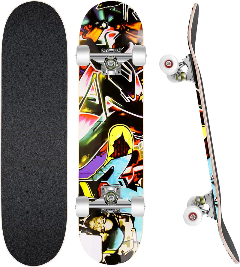 WeSkate 3108-1 Skateboard 31X8" bunt, 31X8" bunt