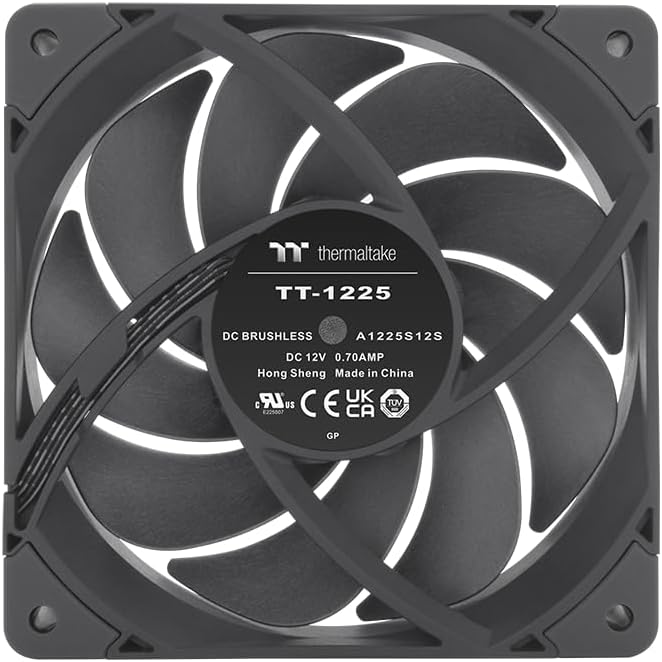 Thermaltake TOUGHFAN 14 Pro PC Cooling Fan | 1 Pack Black 1 x Fächerpackung 140MM Schwarz, 1 x Fäche