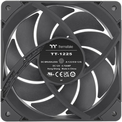 Thermaltake TOUGHFAN 12 Pro PC Cooling Fan | 1 Pack Black 1 x Fächerpackung 120MM Schwarz, 1 x Fäche