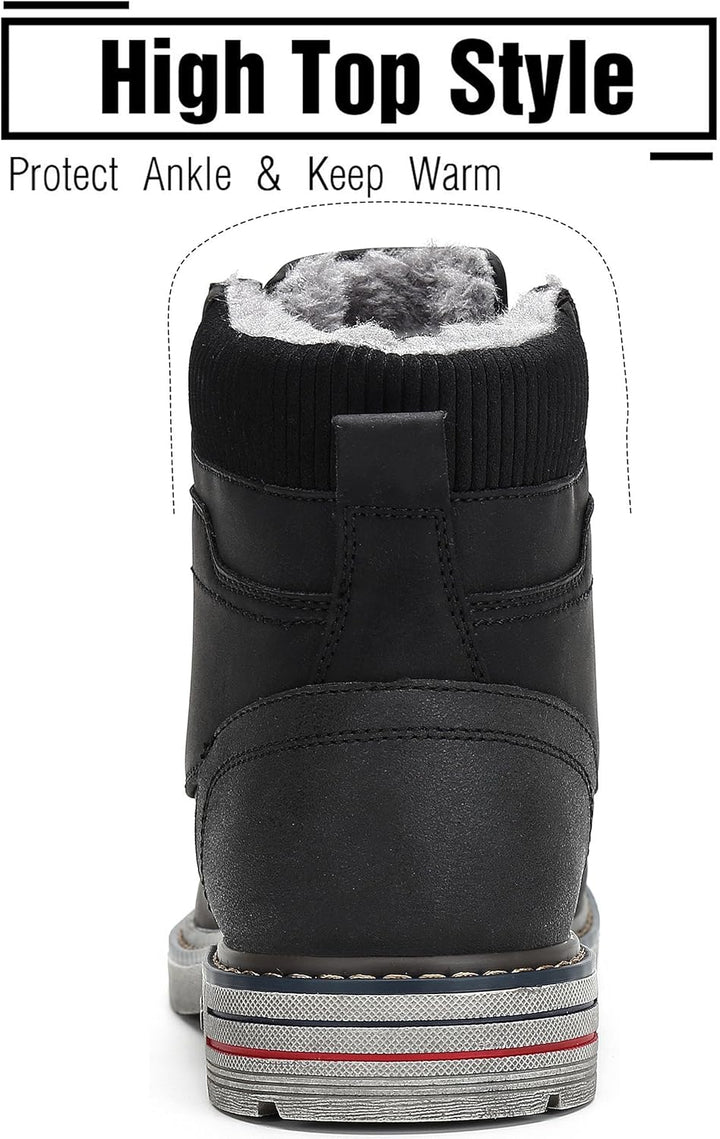 Mishansha Winterschuhe Herren Warme Gefütterte Winterstiefel Damen Wasserdicht Winter Boots 36 EU Sc